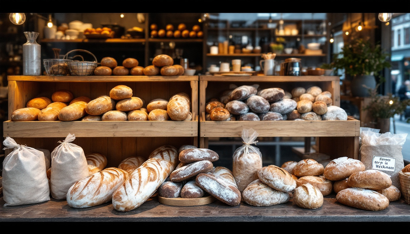 Bäckerei mit rheinischen Backwaren in Düsseldorf Deutschland